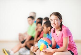 Kids Playing Volleyball