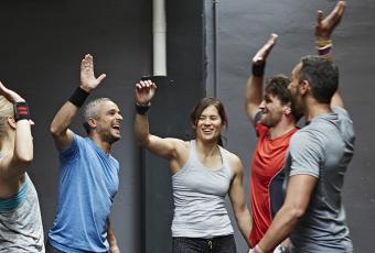 August promo hands up group