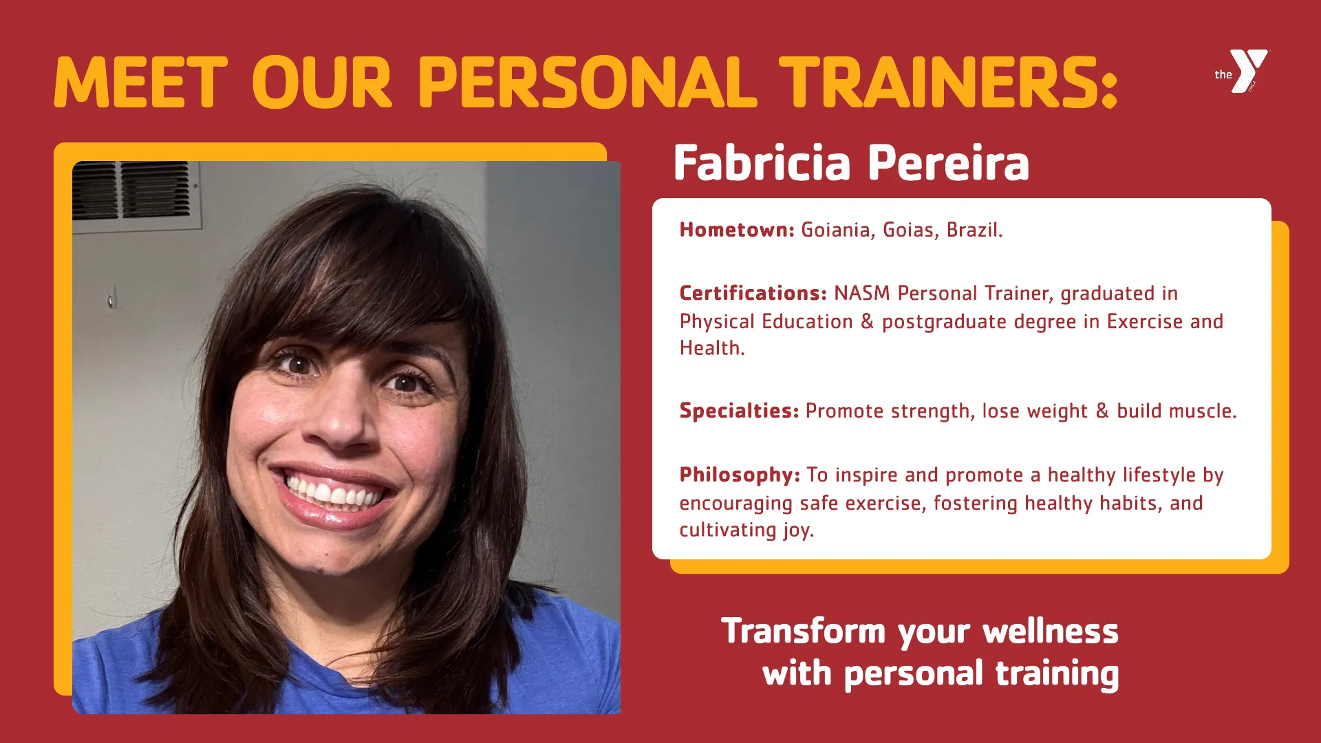 Fabricia Personal Trainer Denver YMCA Aurora